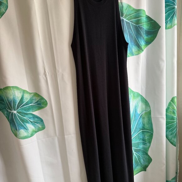 The Drop Women's Gabriela High Neck Cut-in A-line Side-Slit Maxi Sweater Dress - Picture 2 of 6